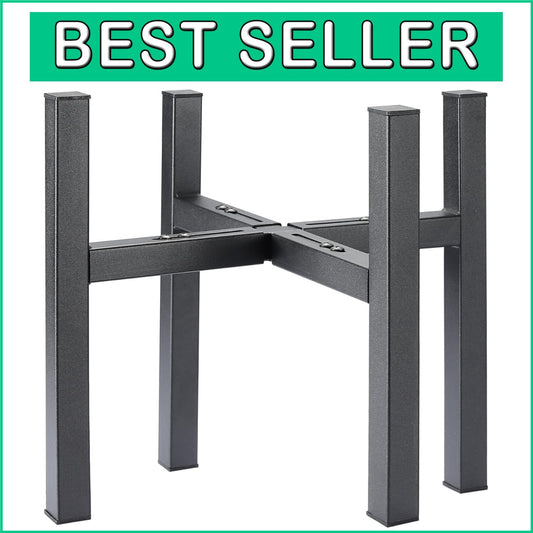 2 Pack Adjustable Metal Plant Stands for Large Planters, Heavy Duty 300 lbs