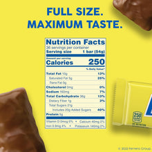 Load image into Gallery viewer, Individually Wrapped Full-Size Peanut Butter &amp; Chocolate Candy Bars - 36 Count