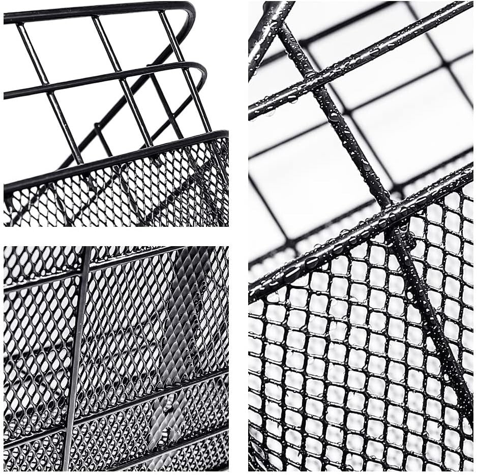 Versatile Rear Bike Basket with Waterproof Liner for Secure Cargo Transport