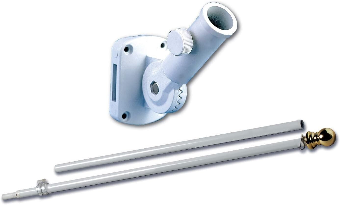 Durable 3x5 NYLON American Flag with Tangle-Free 5' Flag Pole - All Occasion Kit