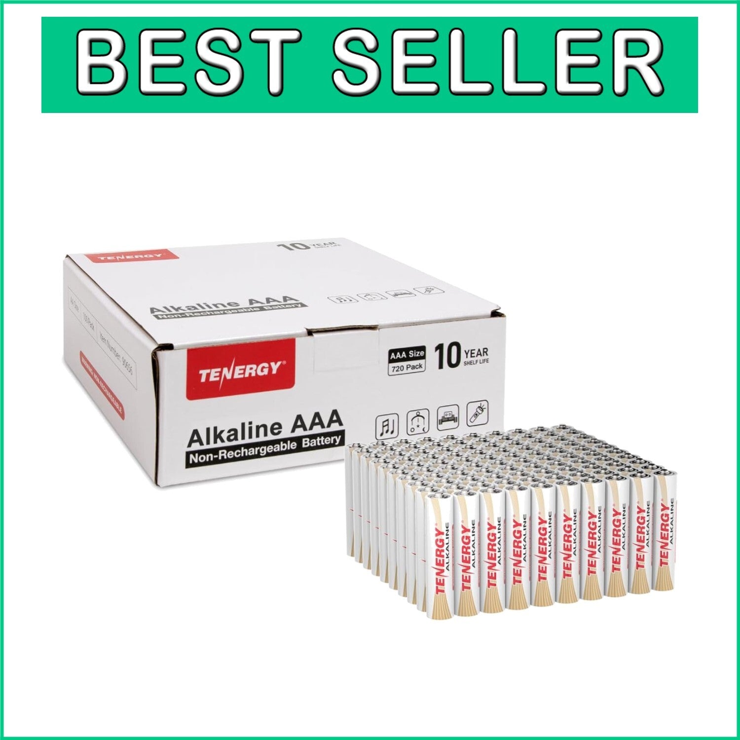 High-Performance 720 Pack AAA Alkaline Batteries - Ideal for Electronics & Toys