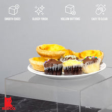 Load image into Gallery viewer, Set of 3 Crystal Clear Acrylic Cube Display Risers – Elegant Storage Solution