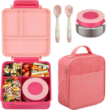 Load image into Gallery viewer, Insulated Bento Lunch Box Set with Leak-Proof Soup Thermo for School Kids
