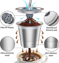 Load image into Gallery viewer, Premium Stainless Steel Refillable K Cups for Keurig - Perfect Coffee Extraction