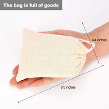 Load image into Gallery viewer, Natural Canvas Drawstring Sachets - Perfect for Tea, Gifts &amp; Events 200 Count