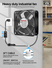 Load image into Gallery viewer, Dual Ball Bearing 200mm Muffin Fan - Efficient Cooling with Quick Installation