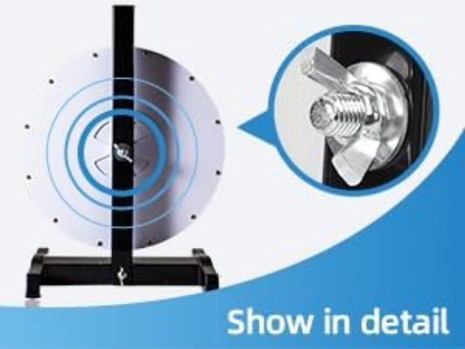 Vibrant 15" Tabletop Prize Wheel with Slip-Resistant Base & Erasable Surface