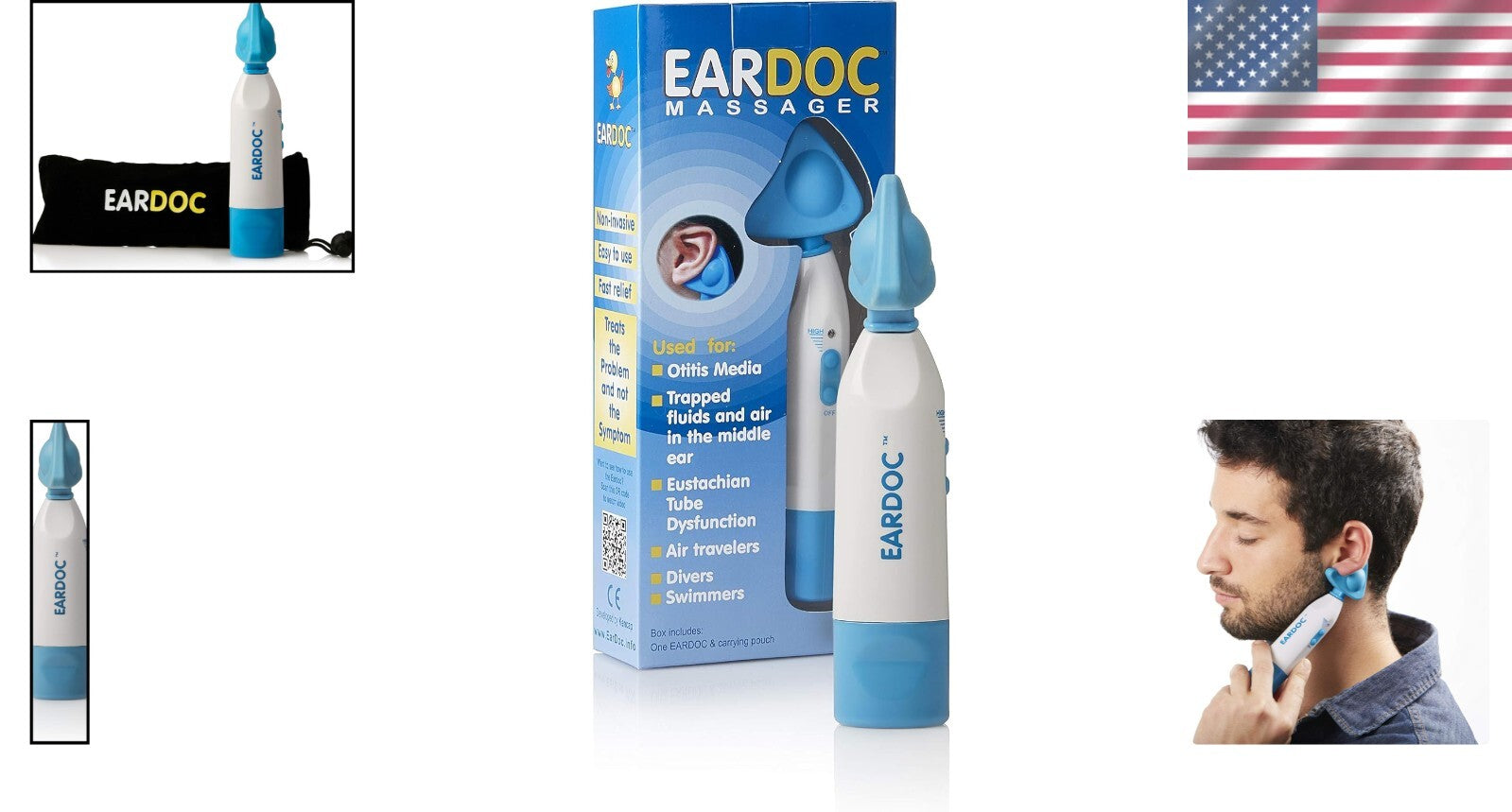 EARDOC Pro: 10-Speed Ear Pain Relief & Infection Treatment Device, FDA Approved