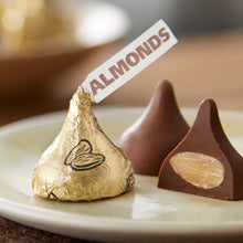 Load image into Gallery viewer, Sweeten Your Day with 60 Oz KISSES Milk Chocolate Almonds - Perfect for Gifting