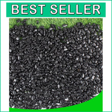 Load image into Gallery viewer, Commercial Grade Polished Black River Rocks for Plants &amp; Aquariums - 18lb