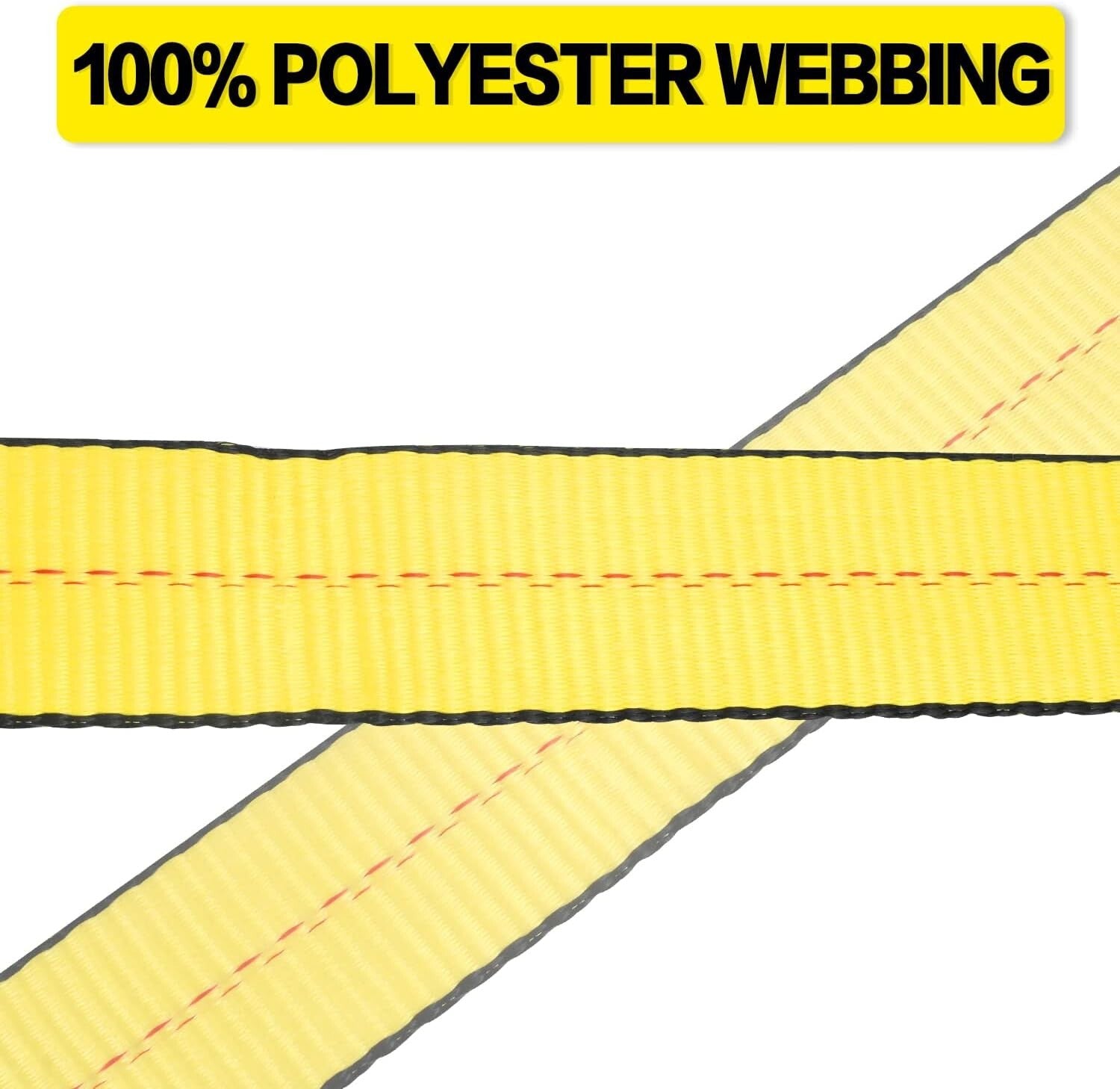 Durable 4-Pack 27 FT Ratchet Tie Down Straps - 10,000 LBS Breaking Strength