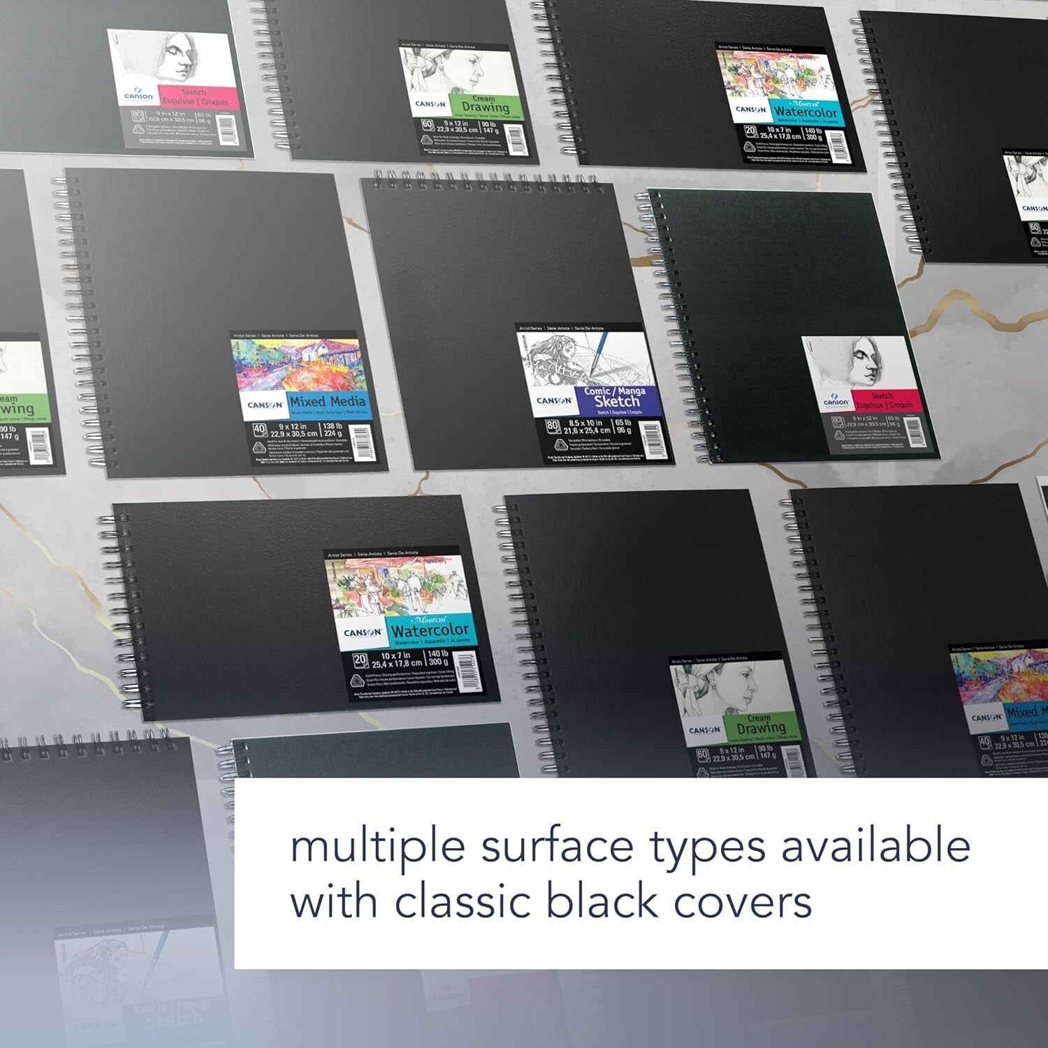 Artist Series Wirebound Sketchbook - 11x14 Inches, 160 Sheets of Acid-Free Paper