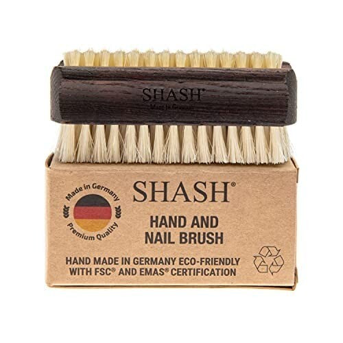 Elegant Handmade Nail & Hand Brush - Natural Bristle Craftsmanship from Germany