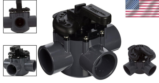 Fiberglass Reinforced Diverter Valve 1-1/2" ID - High Flow for Spa Applications