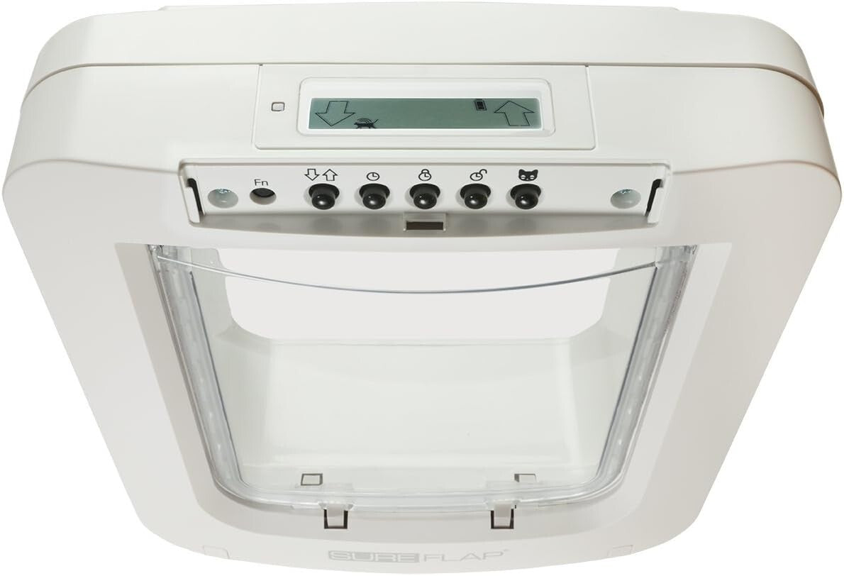 Battery-Powered Microchip Pet Door - Secure Access for Small Dogs & Cats