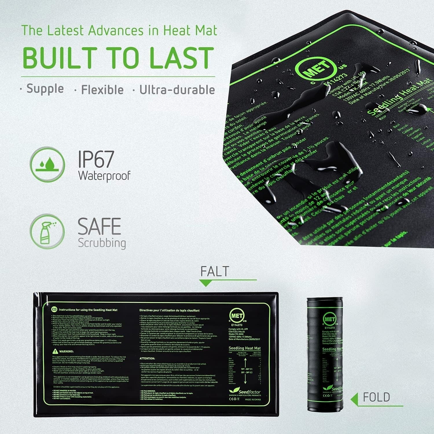 Versatile Indoor Gardening Heat Mat 12 Pack - Safe and Reliable Germination