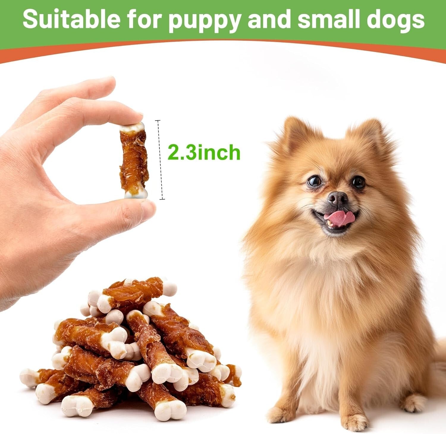 Delicious Calcium Bones for Small Breeds - 28 Count Rawhide-Free Dog Chews
