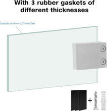 Load image into Gallery viewer, 4 Pack Heavy-Duty Stainless Steel Glass Railing Clamps for Safe Modern Fencing