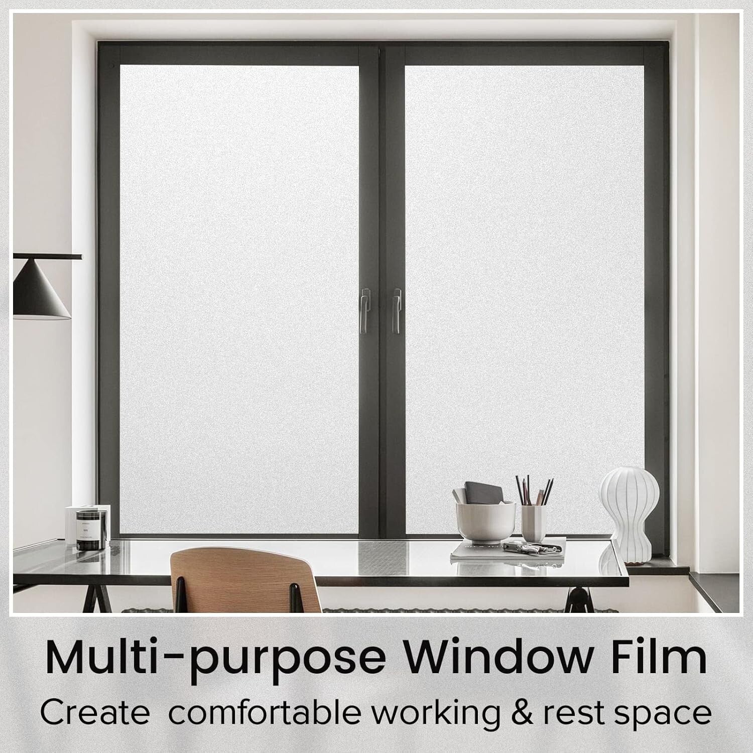 Static Cling Matte White Window Film - 99% UV Protection & Easy Application