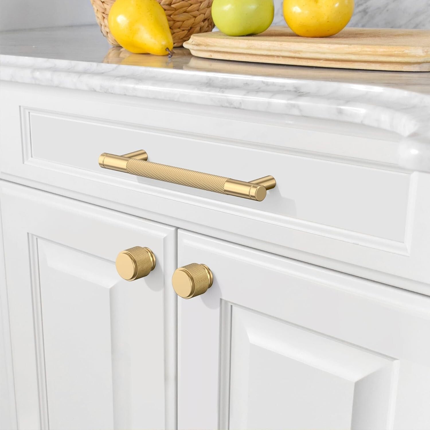 Champagne Bronze 5-Inch Drawer Pulls for Kitchens - 10 Pack Stylish Hardware