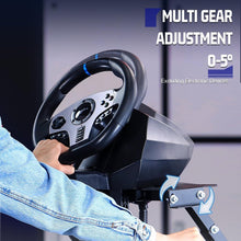 Load image into Gallery viewer, Adjustable Racing Steering Wheel Stand with Shifter Mount - Space-Saving Design
