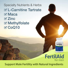 Load image into Gallery viewer, Vegan Male Fertility Multivitamins - 2 Bottles of FertilAid for Optimal Health