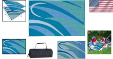 Load image into Gallery viewer, UV Coated 8x12 Outdoor Reversible Mat for RVs &amp; Gardens – Secure &amp; Breathable