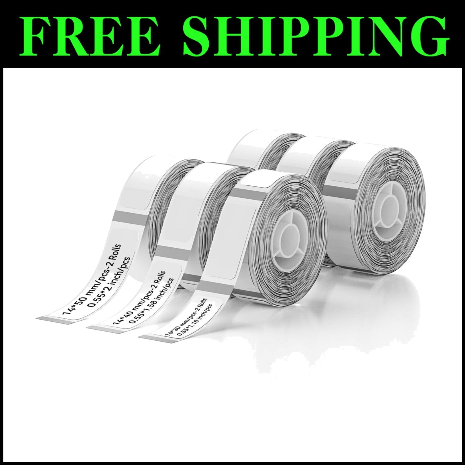 Premium 6-Pack Label Maker Tape for D11 - Oil-proof & Non-Toxic for Safe Usage