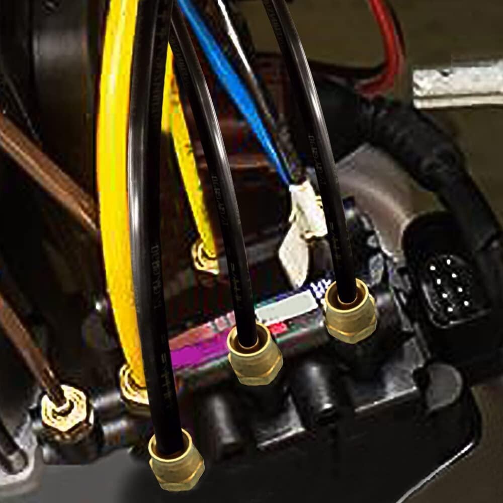 3/4 Inch Brass Push Connect Fittings - Complete 5-Piece Set for Pneumatics