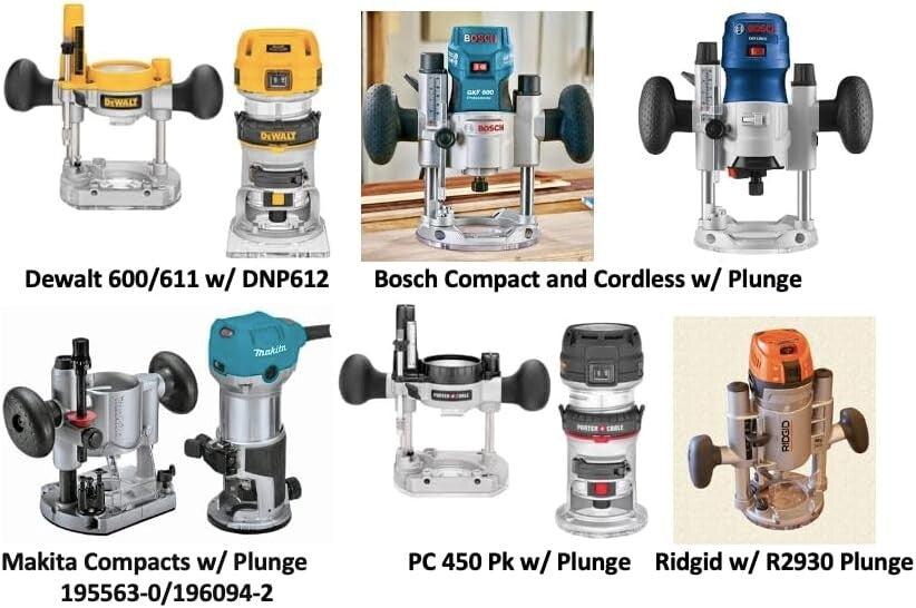 Lightweight and Durable Circle Router Kit - Includes Centering Disc & Pivot Pins