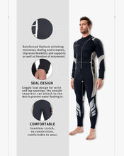 Load image into Gallery viewer, Durable Long Sleeve 3mm Wetsuit with Front Zip - Men’s Water Sport Essential