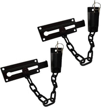 Load image into Gallery viewer, Secure Your Space: Modern Matte Black Keyed Chain Lock, 2-Pack for Home &amp; Office