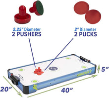 Load image into Gallery viewer, Compact HX40 Air Hockey Table - Effortless 5-Minute Assembly &amp; Fun Gameplay