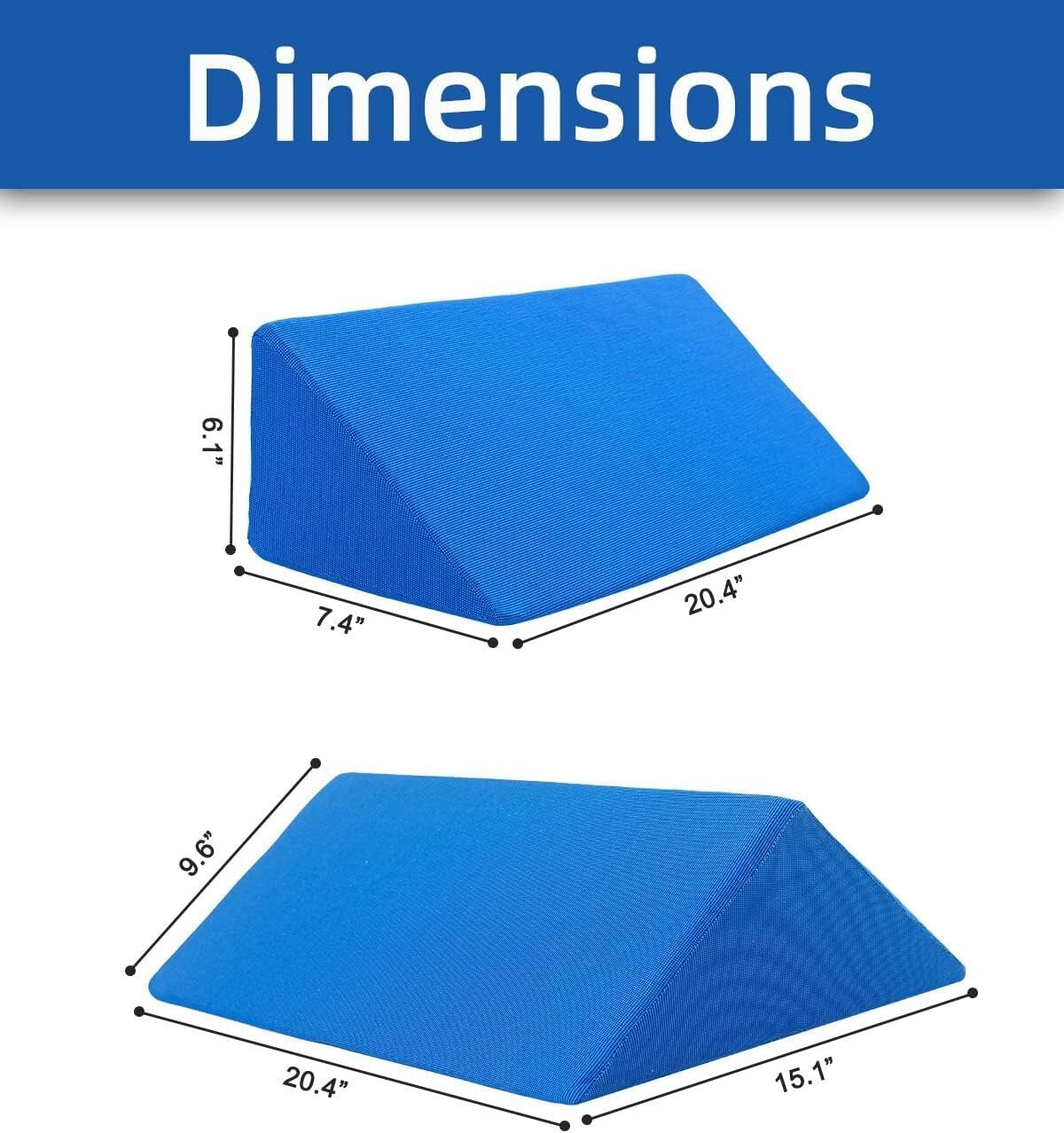 Adjustable Wedge Pillow Set: Perfect for Side Sleeping, Pregnancy, & Medical Use