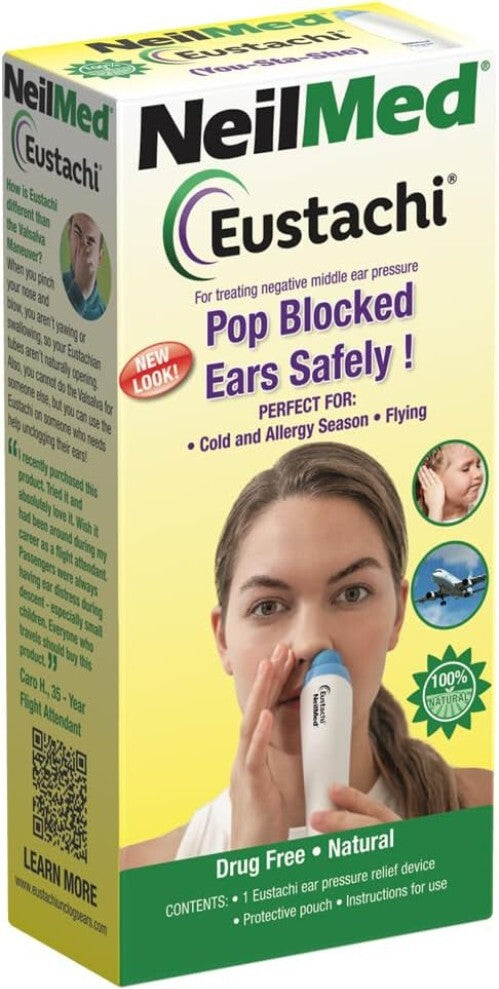 Portable Eustachian Tube Exerciser with Carrying Case - Treat Ear Pressure