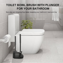 Load image into Gallery viewer, Strong-Suction Toilet Plunger &amp; Dense Brush Set for Effortless Bathroom Cleaning