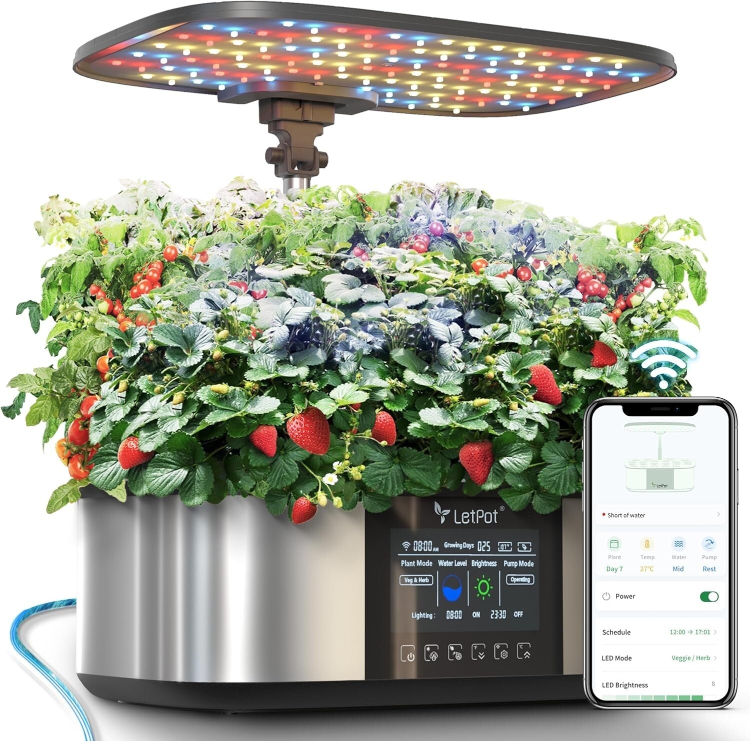 Effortless Hydroponic Gardening System with App Control & 300% Growth Speed