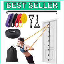 Load image into Gallery viewer, Easy No-Drill Door Anchor Strap Set - Complete Resistance Band Training Kit