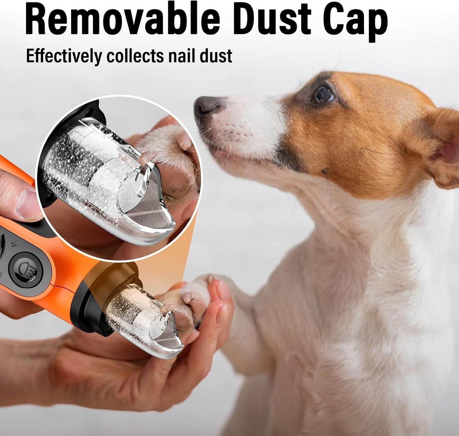 Advanced Electric Dog Nail Grinder - 2000mAh Rechargeable & Quiet Operation