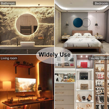 Load image into Gallery viewer, CCT 32.8ft Tunable White LED Strip - Bluetooth Dimmable Tape Light for Elegance