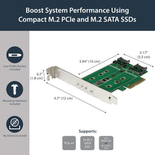 Load image into Gallery viewer, Multi-Compatible 3-Port M.2 SSD Adapter Card for Enhancing Storage &amp; Performance