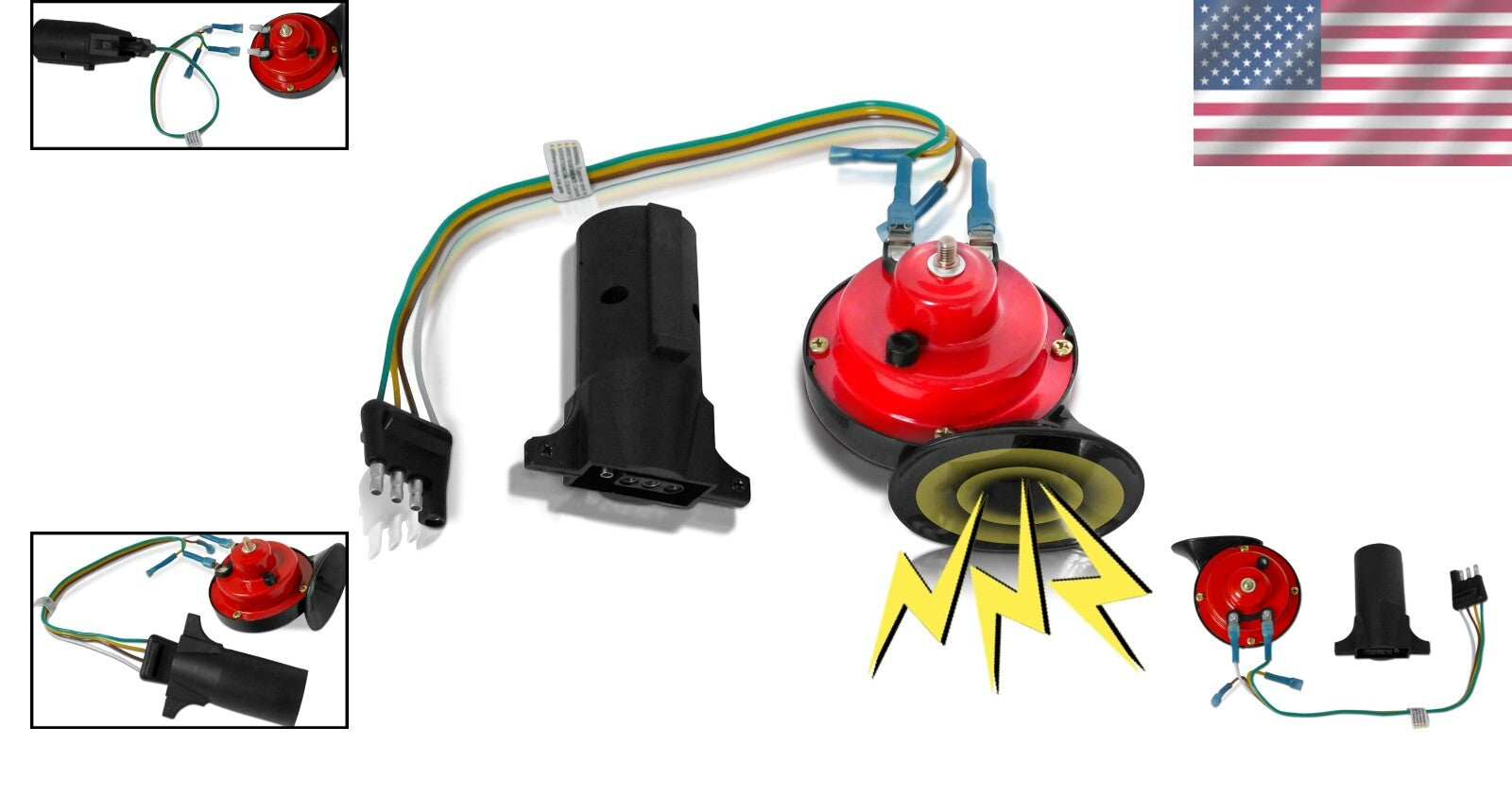 Entertaining Vehicle Horn Prank - 110 DB Loud, Universal Trailer Connection