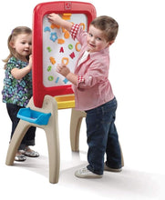Load image into Gallery viewer, All Around Easel for Two: Durable Kids Activity Table with Chalkboard &amp; Markers