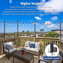 Load image into Gallery viewer, Waterproof 5Ft String Light Poles - Ideal for Christmas and Halloween Decor