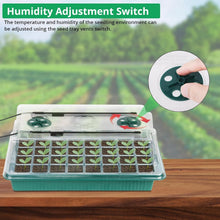 Load image into Gallery viewer, Premium 80 Cells Seedling Starter Trays with Brightness Control &amp; Drainage Holes