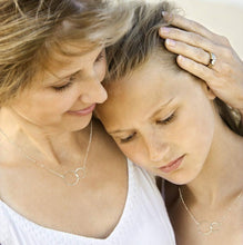 Load image into Gallery viewer, Elegant Infinity Circle Necklace - 19" Sterling Silver Mother &amp; Daughter Gift
