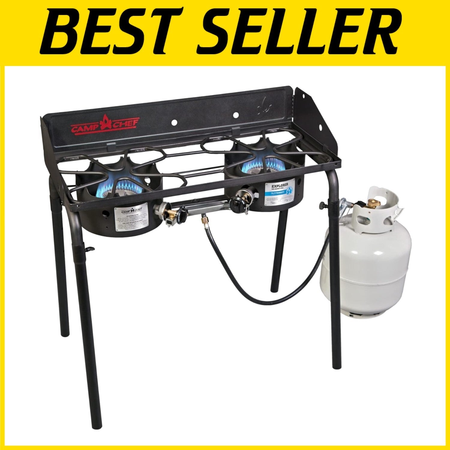 Explorer 2 Burner Propane Camping Stove - Portable Outdoor Cooking Solution