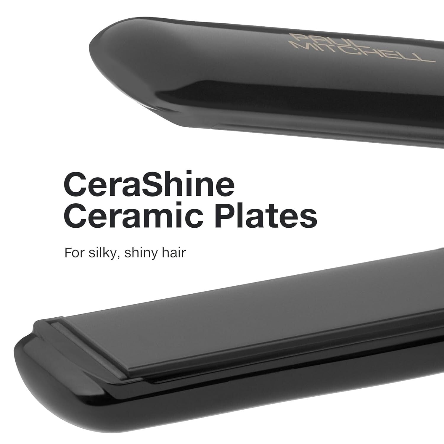 1" Ceramic Flat Iron with Adjustable Heat for Curling and Straightening Hair