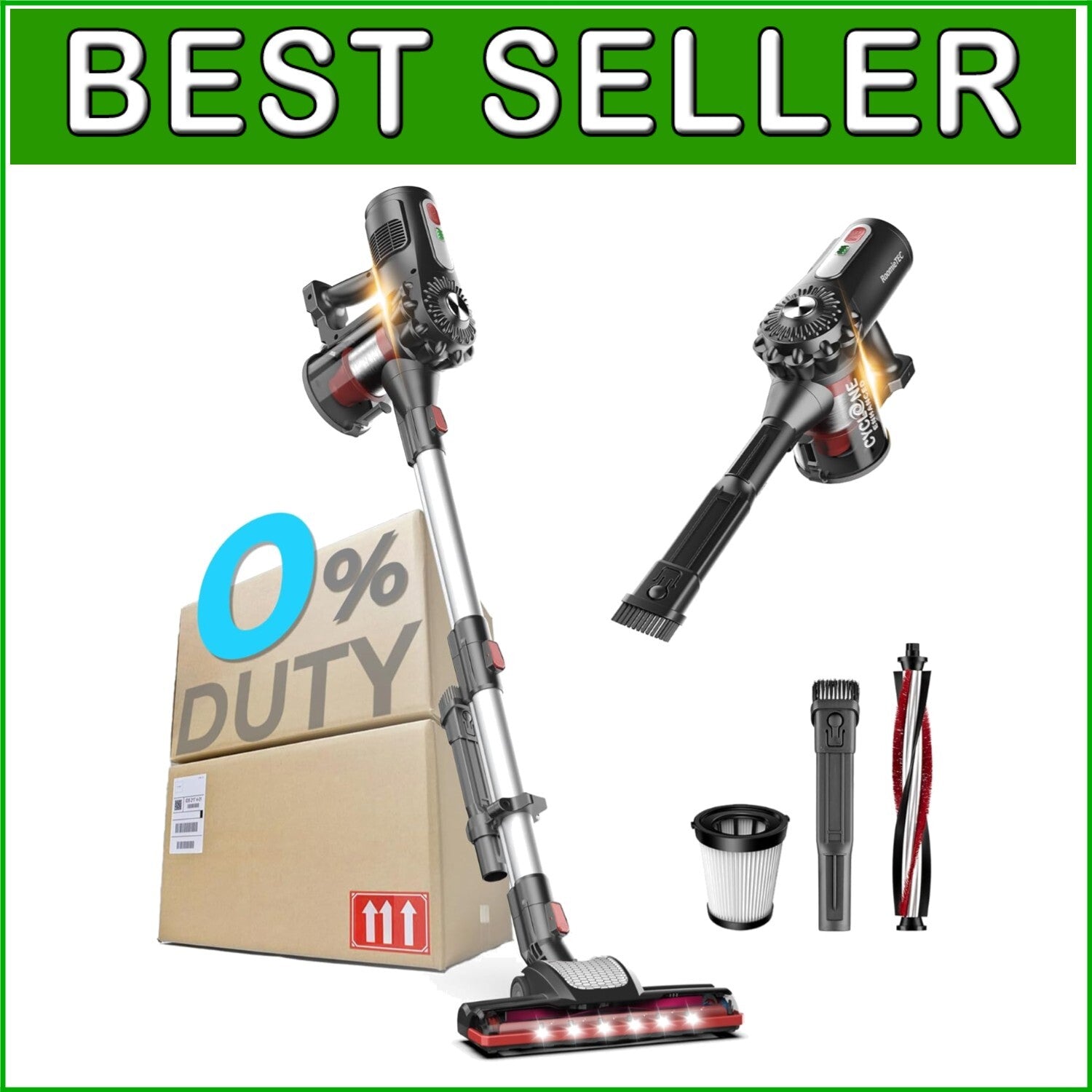 Rechargeable Lightweight Vacuum - Cordless 2-in-1 Cleaner for Deep Cleaning Pets