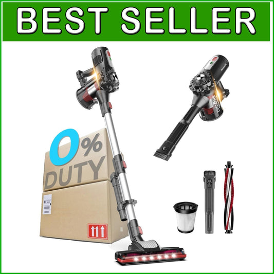 Rechargeable Lightweight Vacuum - Cordless 2-in-1 Cleaner for Deep Cleaning Pets